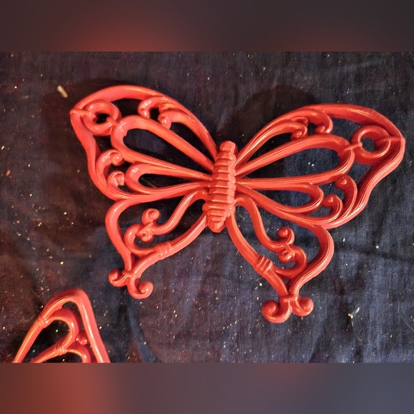 3 Homeco Dart Inc Orange Butterflies - Picture 2 of 3